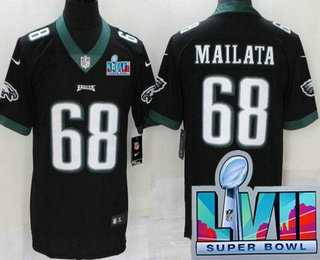 Men & Women & Youth Philadelphia Eagles #68 Jordan Mailata Limited Black Super Bowl LVII Vapor Jersey,We sell and wholesale Men & Women & Youth Philadelphia Eagles #68 Jordan Mailata Limited Black Super Bowl LVII Vapor Jersey on line form chian!